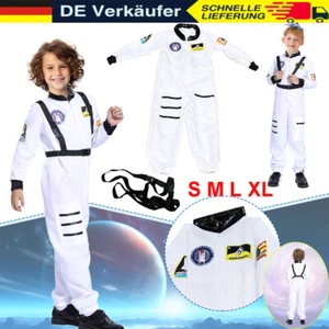 DE Kinder Astronauten Kostüm Astronaut Overall Karneval Space Galaxy Verkleidung - Bild 1 von 23