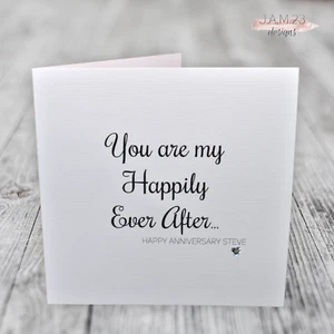 Personalised Romantic Anniversary Card Husband Wife Girlfriend Boyfriend - Picture 1 of 10