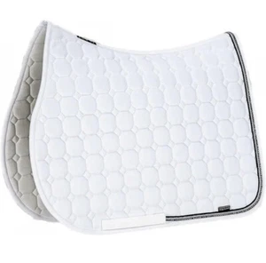 Equiline - Rio Octagon Strasssteine Dressur Pferdesattelunterlage, weiß - Bild 1 von 5