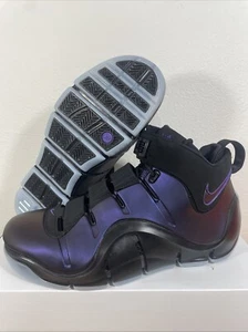 Nike Zoom Lebron 4 'Eggplant' Black Sneakers, Size 12 FN6251-001 - Picture 1 of 8