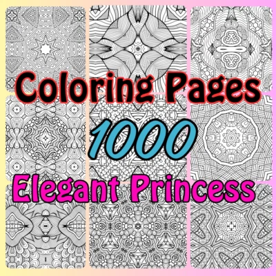Mega Mandala Coloring Book – 1000 Unique Mandala Patterns for Stress Relief &... - Image 1 of 4