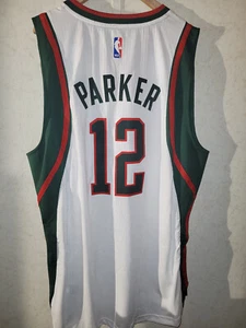 Camiseta Adidas Swingman 2015-16 NBA Milwaukee Bucks Jabari Parker Blanca talla L - Imagen 1 de 3