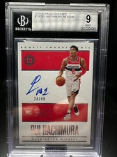 2019-20 Encased Basketball Rui Hachimura RC Auto /49 BGS 9 Auto 10 On Card!