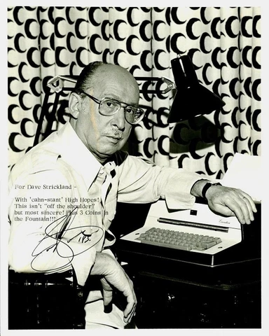 SAMMY CAHN Signed Photo - Three Coins in the Fountain Cover