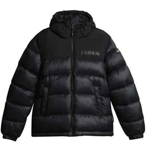 Napapijri Jacket - Napapijri Hornelen Hooded Puffer Black - BNWT - Picture 1 of 6