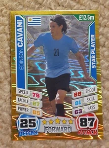 Topps Match Attax 2014 Trading Cards - Star Player Edinson Cavani - Picture 1 of 2