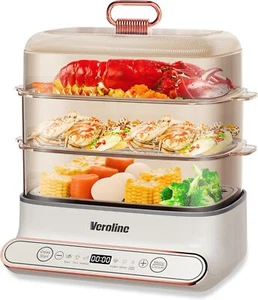 Electric Food Steamer for Cooking, 15QT Vegetable Steamer - Picture 1 of 7