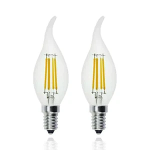 2PCS E14 LED Bulb 4W Cold White Lamp Bulb Candle Bulb Light Filament 220V - Picture 1 of 6