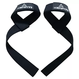 Weight Lifting Wrist Straps 23 Inch Gym Supports Training Fist Strap by KENFIT - Picture 1 of 10