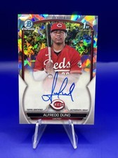Alfredo Duno 2023 Bowman Chrome Prospect 1st RC AUTO ATOMIC Refractor #D /100