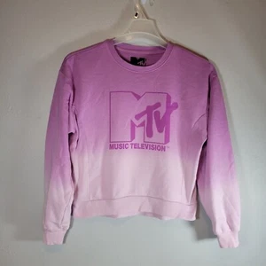 MTV Youth Sweatshirt Large 11-13 Purple Ombre Pullover Vintage - Picture 1 of 3