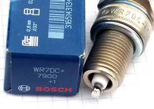 1 original BOSCH WR7DC+ (7900) SUPER spark plug NEW in BOX 0242235663 - Picture 1 of 5