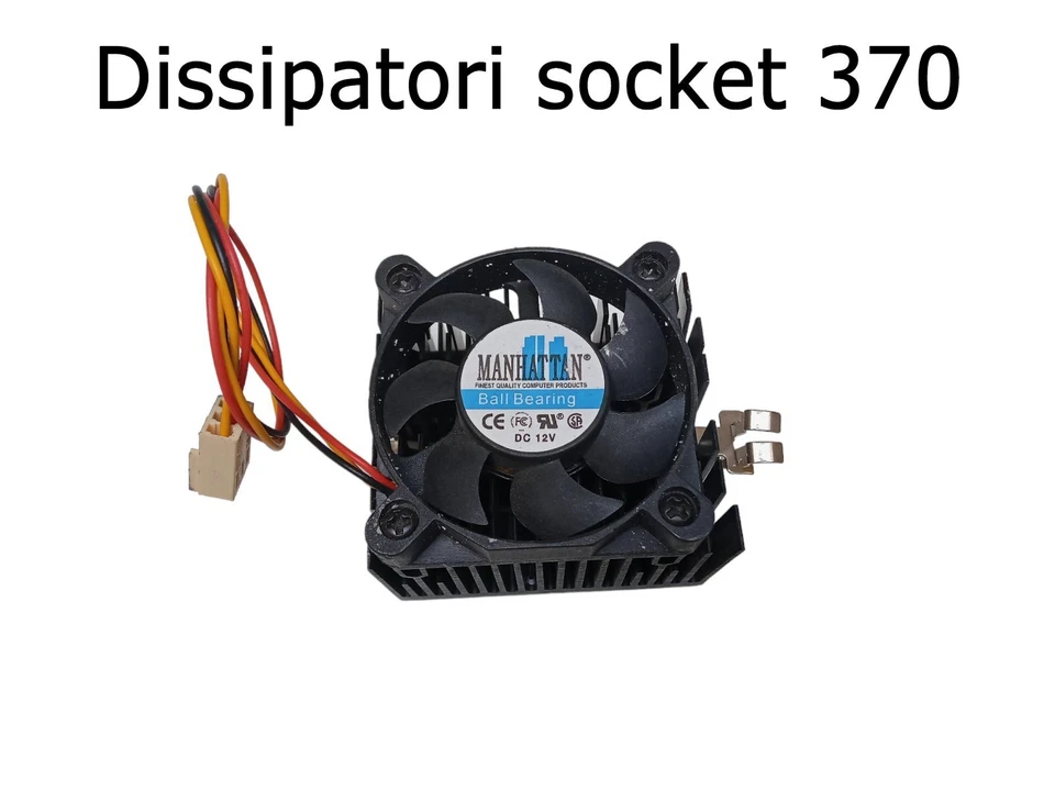 Dissipatori di calore per CPU Socket 370 in alluminio con ventola - CPU Intel - Immagine 1 di 1