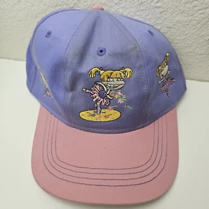Vintage Rugrats Hat Cap Strap Back Nickelodeon Cartoon Youth Kids Boys Girls 90s - Picture 1 of 10