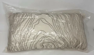 Hotel Collection Agate Pima Cotton Beaded 12" x 22" Decorative Pillow - Neutral - Picture 1 of 3