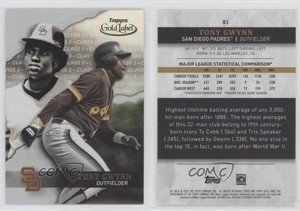 2020 Topps Gold Label Class 3 Tony Gwynn #81 HOF