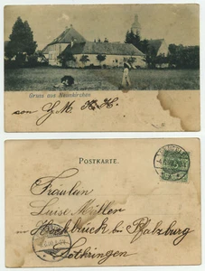 83350 - Gruß aus Neunkirchen - Ansichtskarte, gelaufen 4.6.1900 - Picture 1 of 1
