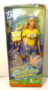 MATTEL "BARBIE LOVES SPONGE BOB SQUAREPANTS"CHILDREN 3+CLIP-ON CHARM Boxed VTG - Picture 1 of 4