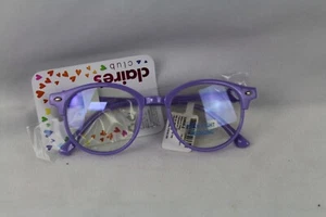 Claire's Club Purple Frame Unicorn Blue Light Reducing Glasses - Picture 1 of 4