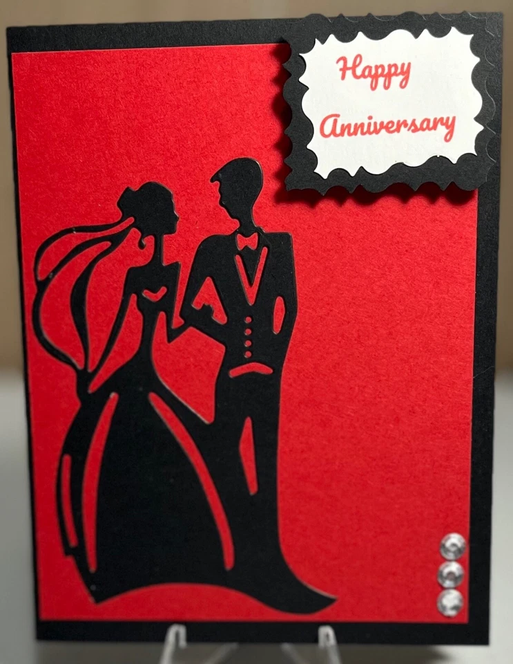 handmade notecard anniversary - Image 1 of 1