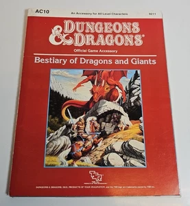 AC10 Bestiary of Dragons & Giants Dungeons and Dragons B/X ed. (Basic) D&D - Bild 1 von 6