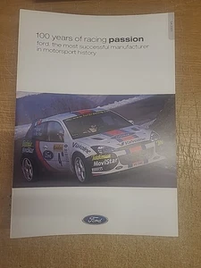 Ford '100 years of Racing Passion' Ford Motorsport Delearship Brochure 04,2001. - Picture 1 of 9