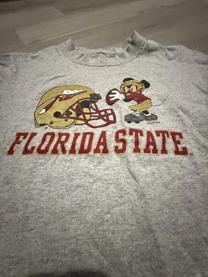 Camisa de fútbol americano universitario Y2K Florida State University Mickey Mouse Disney juvenil M Foto 1 de 4