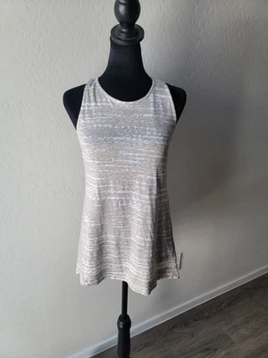 Kenar 100% льняной верхний женская одежда без рукавов бежевый узор -S - Изображение 1 из 4