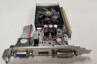 Grafikkarte für Videospiele NVIDIA GeForce GT730 2 GB DDR3 DVI VGA HDMI PCI-E - Bild 1 von 4