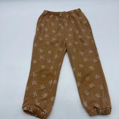 Pantalones deportivos Jessica Simpson para niñas pequeñas 4T marrón bolsillos Aop. #37863 Foto 1 de 4