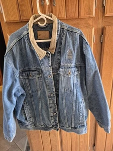 Swingster Denim Jean Jacket, Vintage. Golden Harvest Logo. XXL. Quilted Lining. - Picture 1 of 20