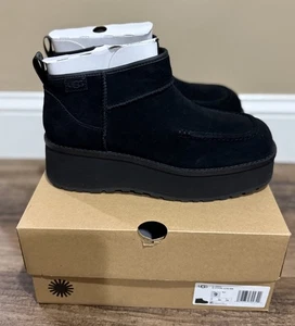 Neu im Karton UGG Damen-Plateaustiefel Größe 9 Cityfunc Ultra Mini schwarz - Bild 1 von 4