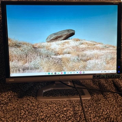 GATEWAY HD2201 22" Widescreen LCD Monitor-4ms,1000:1,1680x1050: Tested/Working - Image 1 of 4