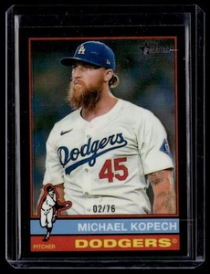 2025 Topps Heritage Chrome Black Refractor Michael Kopech 02/76 #288 - Picture 1 of 2