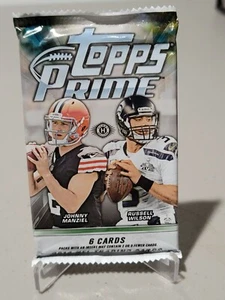 2014 TOPPS PRIME FOOTBALL FACTORY SEALED HOBBY PACK 6 CARDS PER PACK - Picture 1 of 1