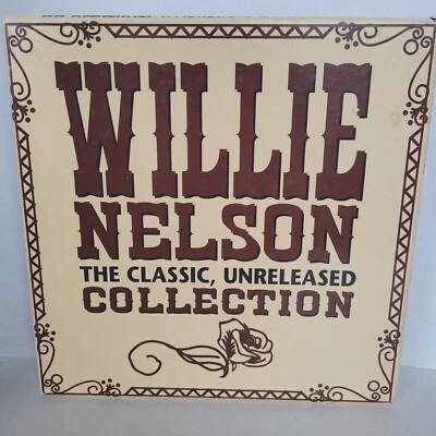 Box Set Willie Nelson The Classic Unreleased Collection 4 Cassettes 52 Page Book - Image 1 of 4