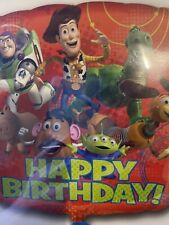 Disney Toy Story Gang Happy Birthday Mylar Foil Balloon 18" 2 Pieces