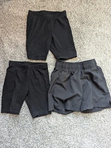 Cat And Jack Girls bike Shorts And  All In Motion Shorts Black Size XS Used - Picture 1 of 3