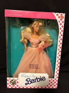 Vintage Wedding Day Barbie Bridesmaid for Best Friend Midge 1990 #9608  New