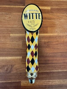 Ommegang Brauerei Witte Keramik Bier Wasserhahn Griff gelb Argyle Sammlerstück - Bild 1 von 7