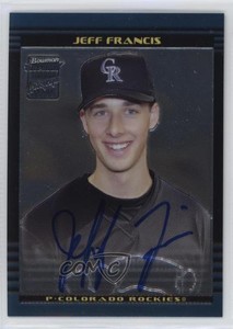 2002 Bowman Chrome Draft Picks & Prospects Jeff Francis #BDP169 Rookie Auto RC