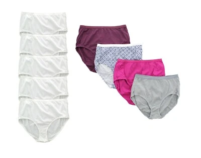 Hanes Calzoncillos Ropa Interior Panty Mujer Core Algodón Calzoncillos, Paquete de 9 Surtidos Foto 1 de 4