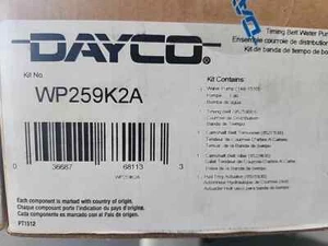 Engine Timing Belt Kit with Water Pump Dayco WP259K2A - Picture 1 of 1