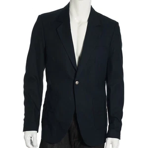 Hause of Howe Mens Cotton/Wool Blazer (42 Regular 42R, Navy) $295 - Picture 1 of 4