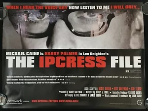 Ipcress File ORIGINAL Quad Movie Cinema Film Poster Michael Caine 2000s RR - Imagen 1 de 8