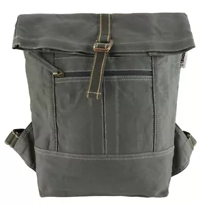 Domelo Rolltop Rucksack Canvas Khaki - Bild 1 von 7