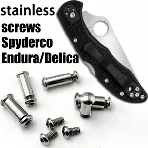 Cuchillo atornillado C10 C11 Spyderco Delica Endura mango tornillos cuchillo mango material - Imagen 1 de 8