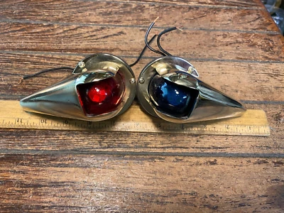 Perko vintage? Luces de circulación lágrima de bronce cableado/LEDS/Sellos nuevos Foto 1 de 4