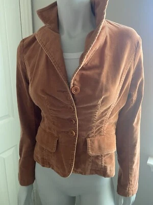 Context Petite Corduroy Blazer Women Size 2 P Petites Orange / Rust - Image 1 of 3