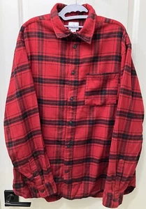 H&M - L/S Button Down Flannel Shirt - Red & Black - Men’s Size XL - Picture 1 of 4